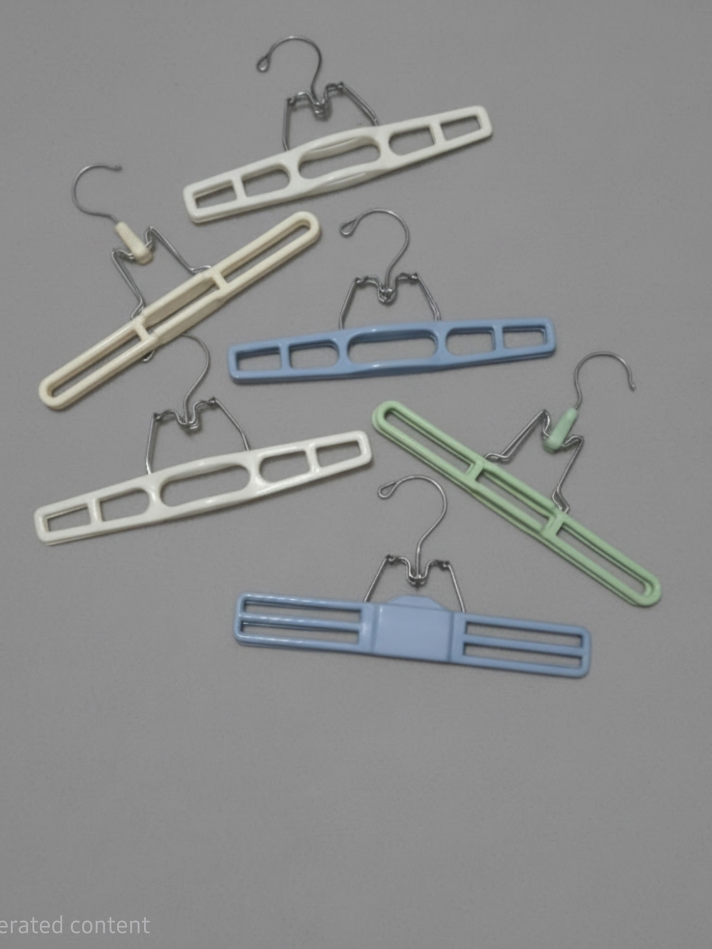 Multi-Color Plastic Clip Hangers for Accessories